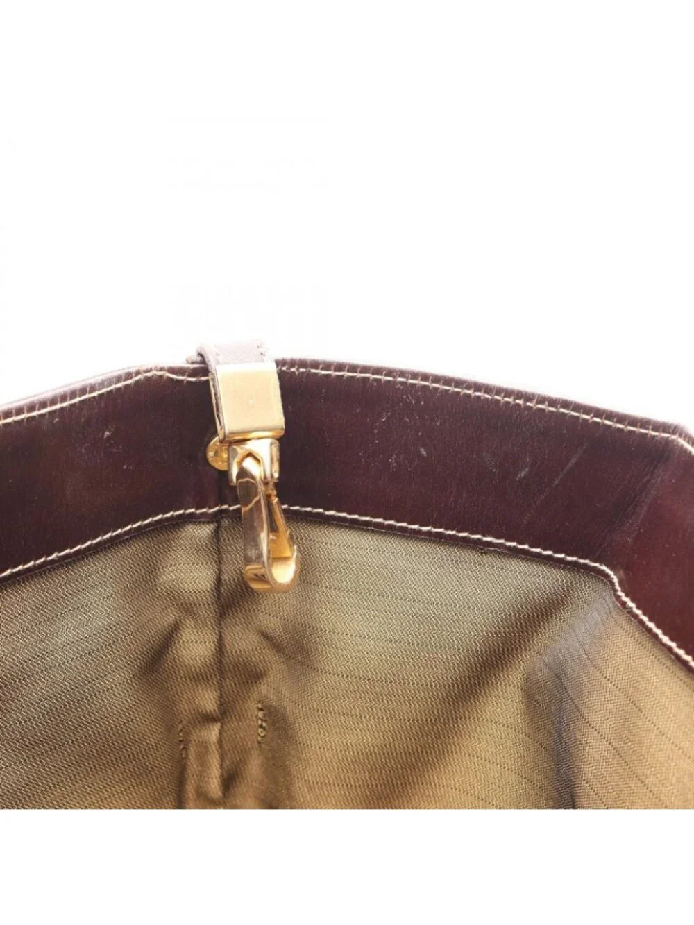 Fendi Tote Zucca Black Brown Canvas Leather